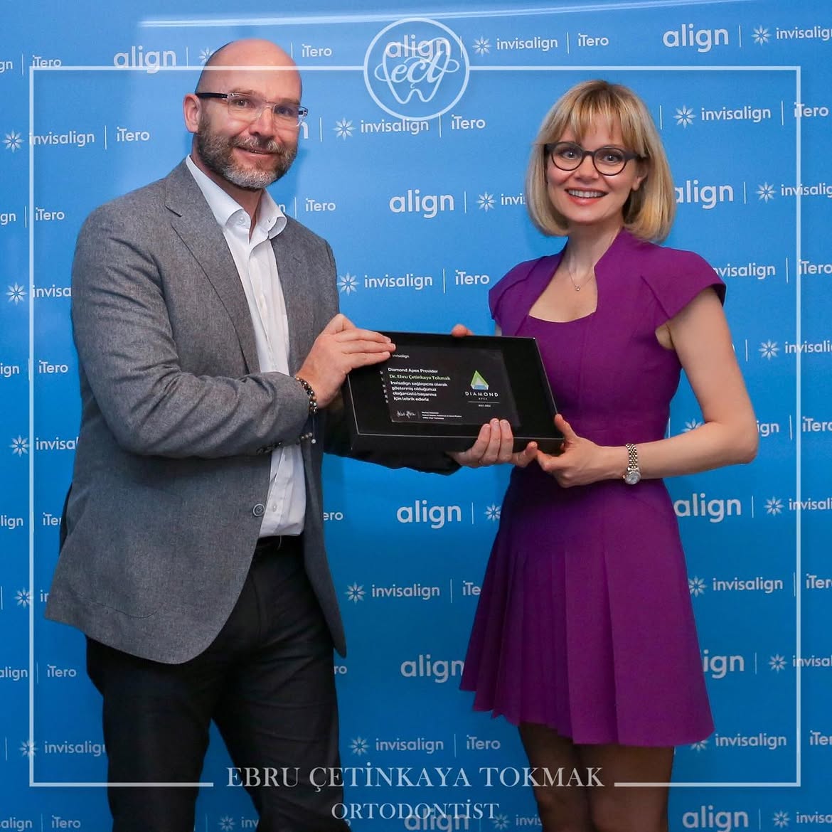 invisalign Diamond Apex ödülümü aldım.