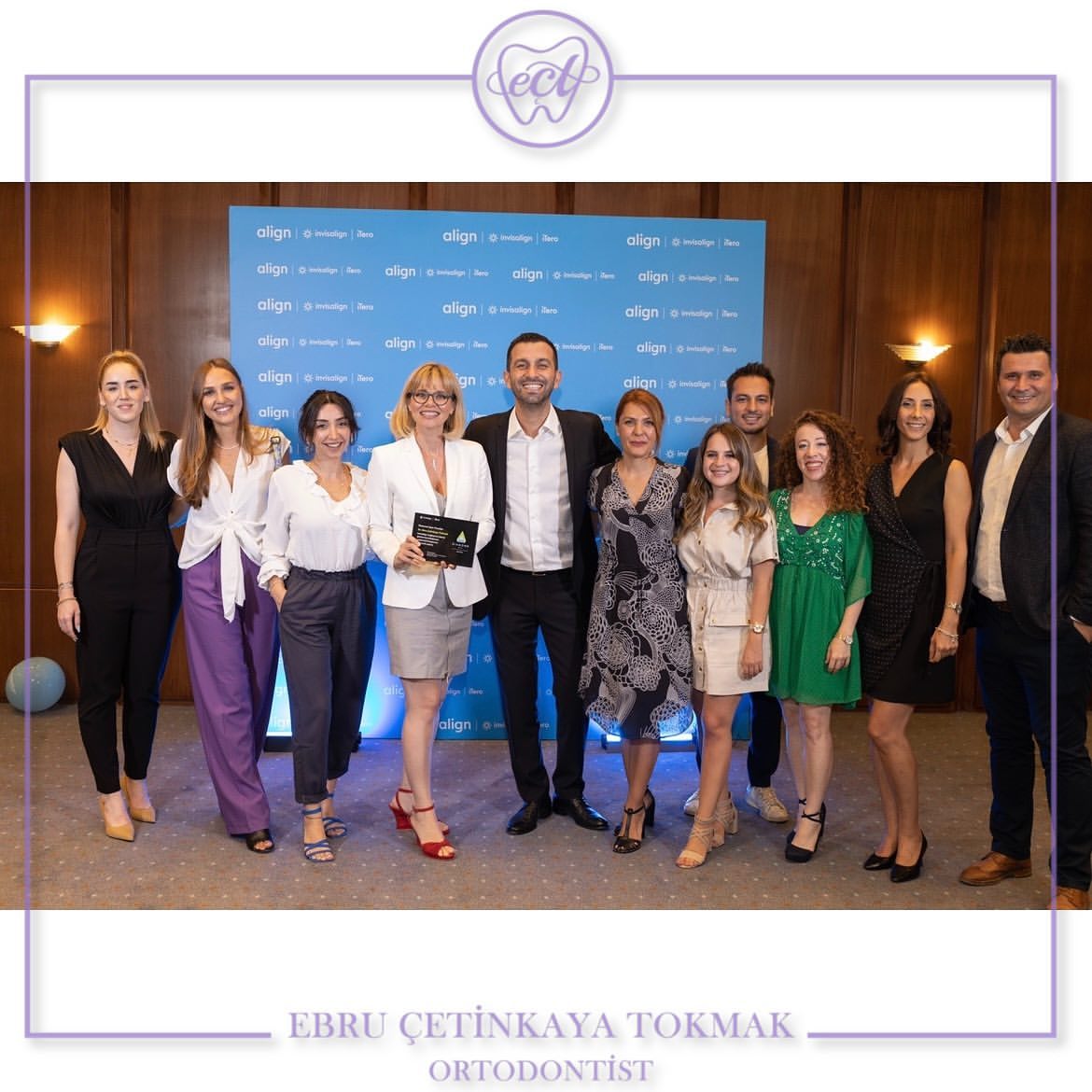 invisalign Diamond Apex ödülümü aldım.