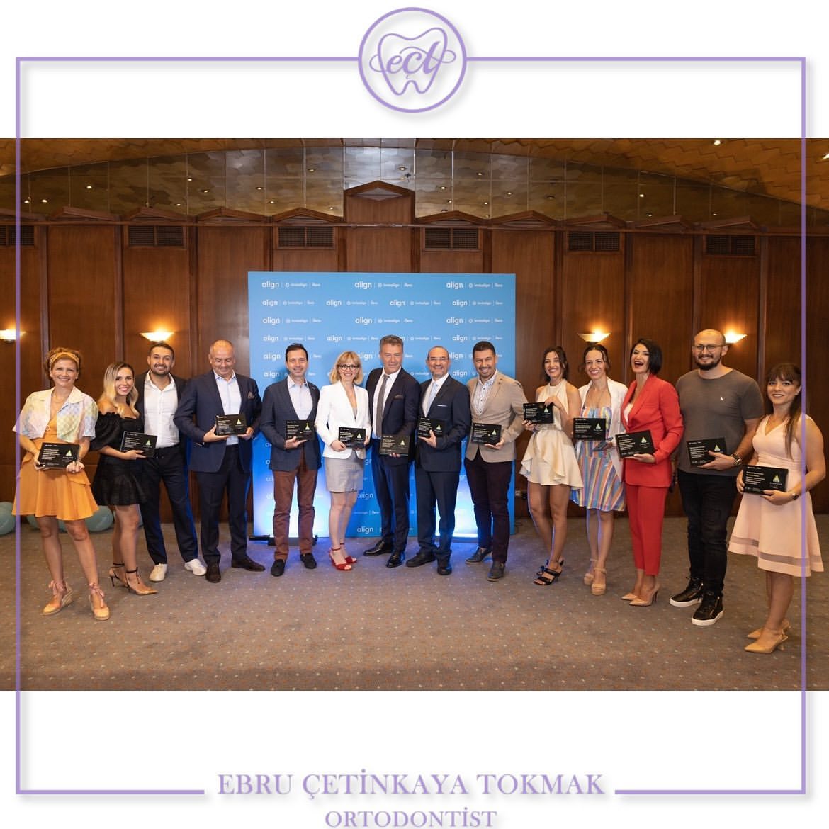invisalign Diamond Apex ödülümü aldım.